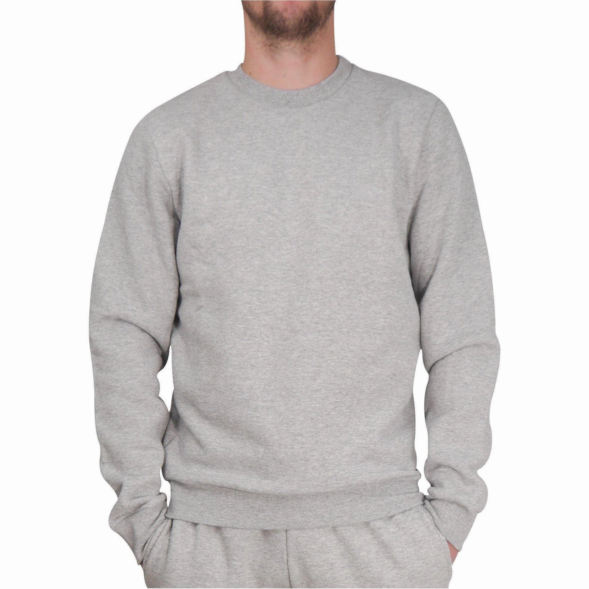 Design Glow More Mile Vibe Fleece Mens Sweatshirt - Grey