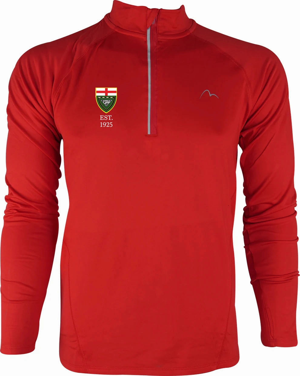 Conditioner ceramic More Mile Vivid ESAA Half Zip Long Sleeve Mens Running Top - Red