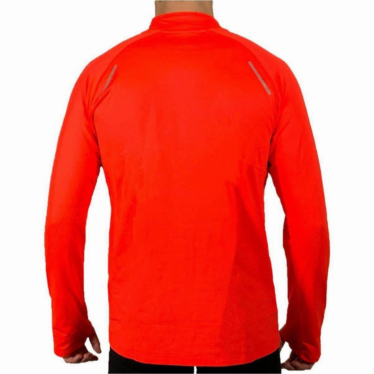 Allergy free More Mile Vivid Half Zip Long Sleeve Mens Running Top - Orange