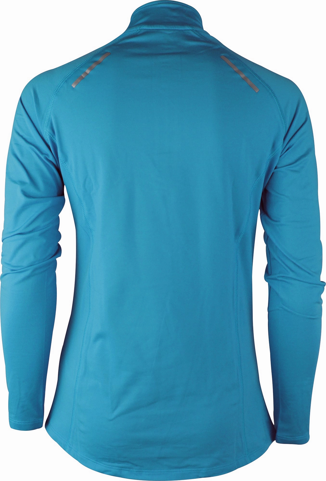 More Mile Vivid Half Zip Long Sleeve Womens Running Top - Blue Pet Friendly