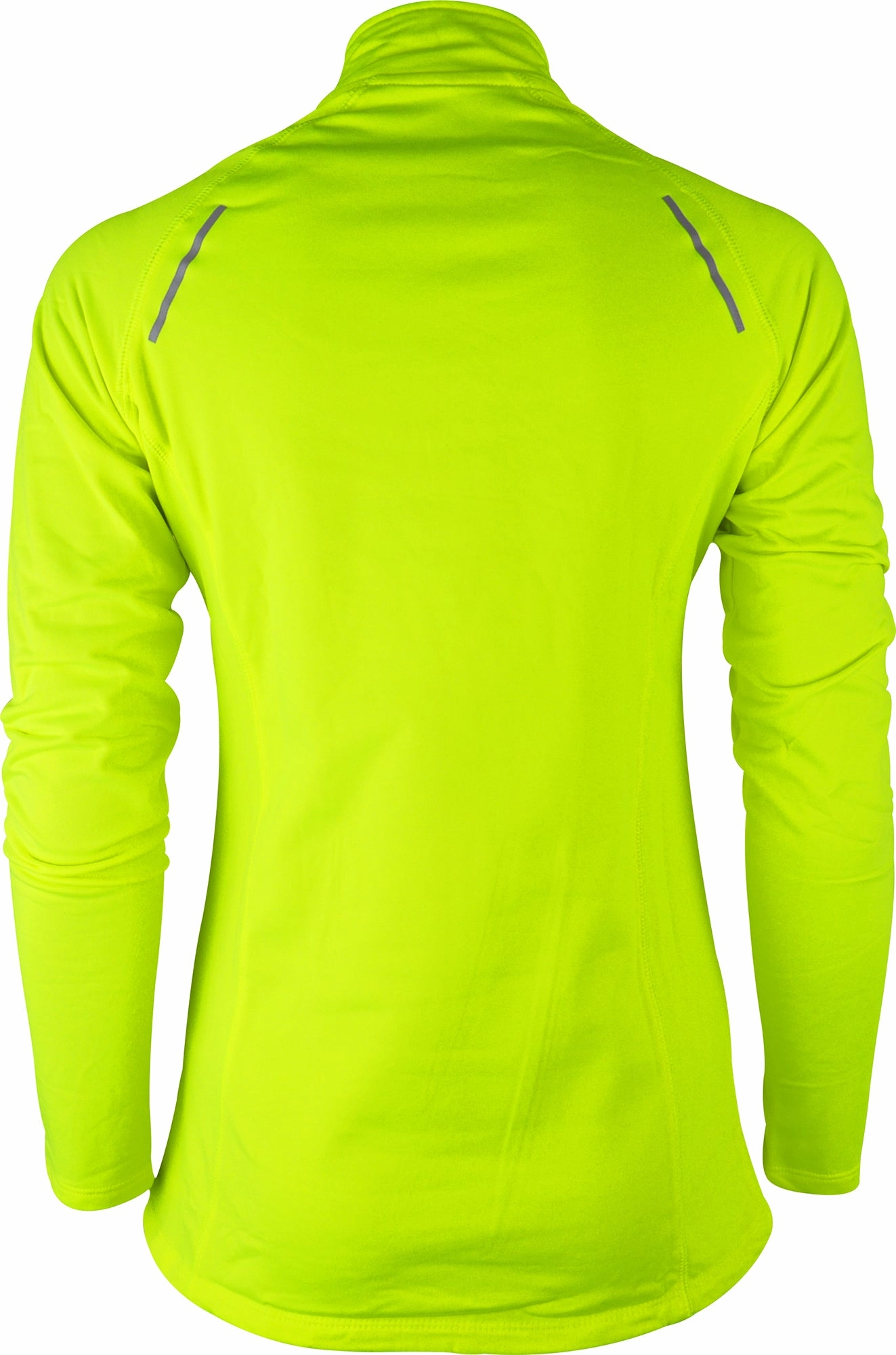 Eco Friendly More Mile Vivid Half Zip Long Sleeve Womens Running Top - Yellow