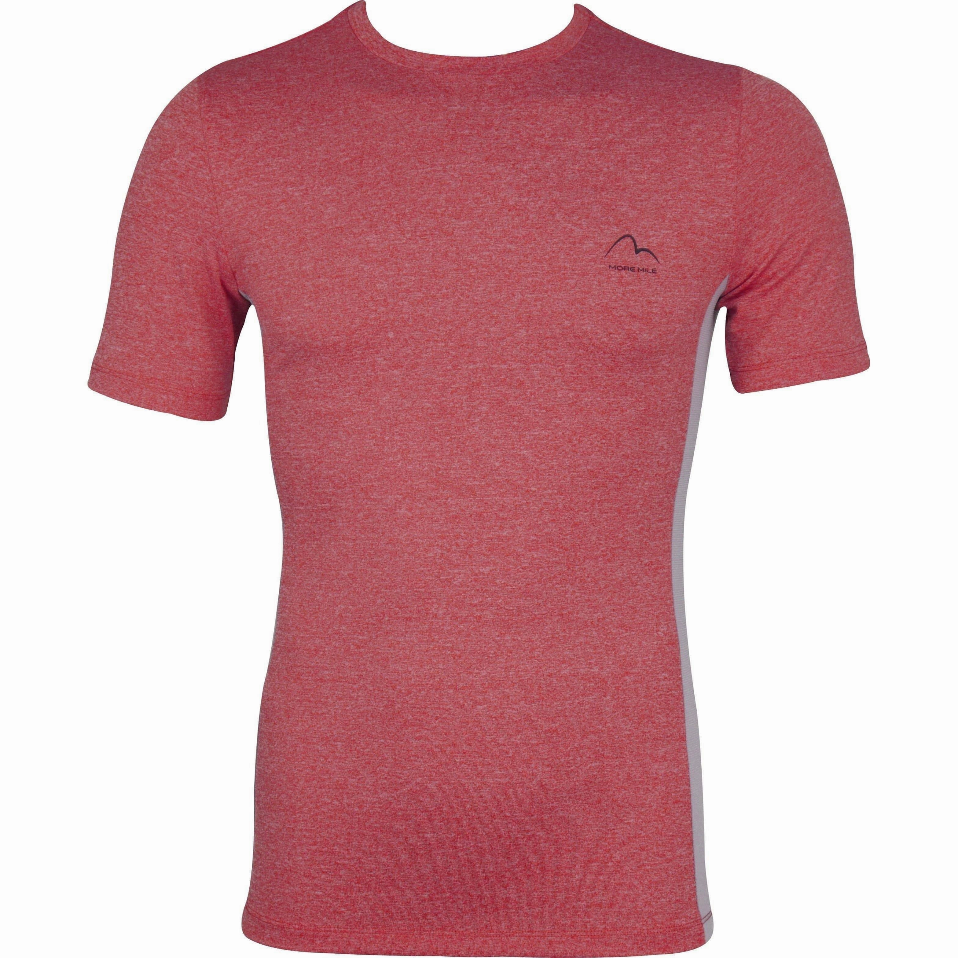 More Mile Warrior Short Sleeve Mens Fitted Training Top - Pink KnotFree Tailoring