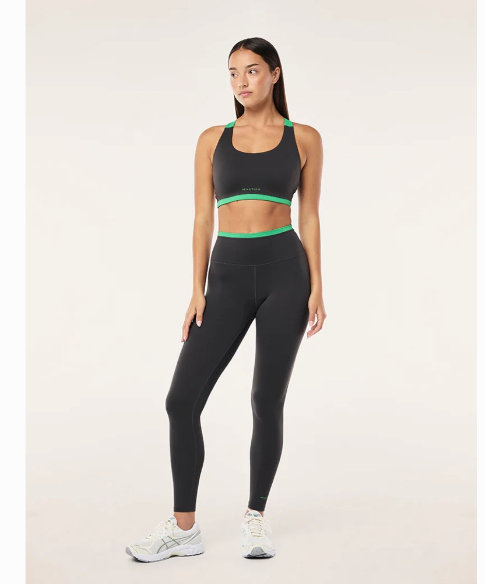 Bold Core ChafeResistant Seams P.E Nation Vita F/Leggings (Caviar/Kelly Green)