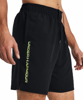 Under Armour Tech Woven Wordmark Mens Training Shorts - Black HypoallergenicTextile ReflectiveTrimDetails