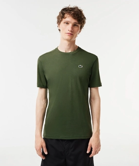 Heat Safe Lacoste Essentials Crew Neck Sports Tee (Dark Green)