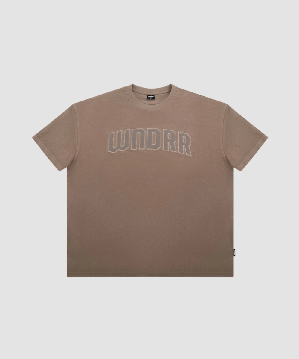 SnagResistant Weave Regular Fit WNDRR Arch French Terry Tee (Taupe)