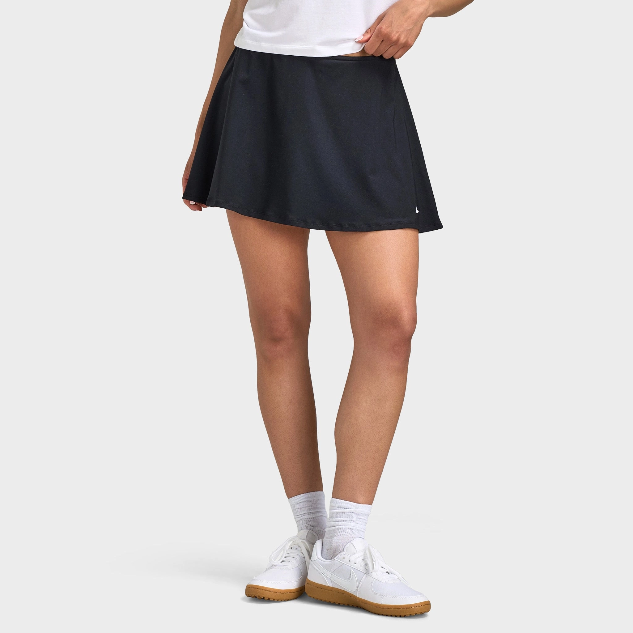 Nike Victory Women's Dri-FIT Short Flouncy Tennis Skirt Blac SeamFreeEngineering