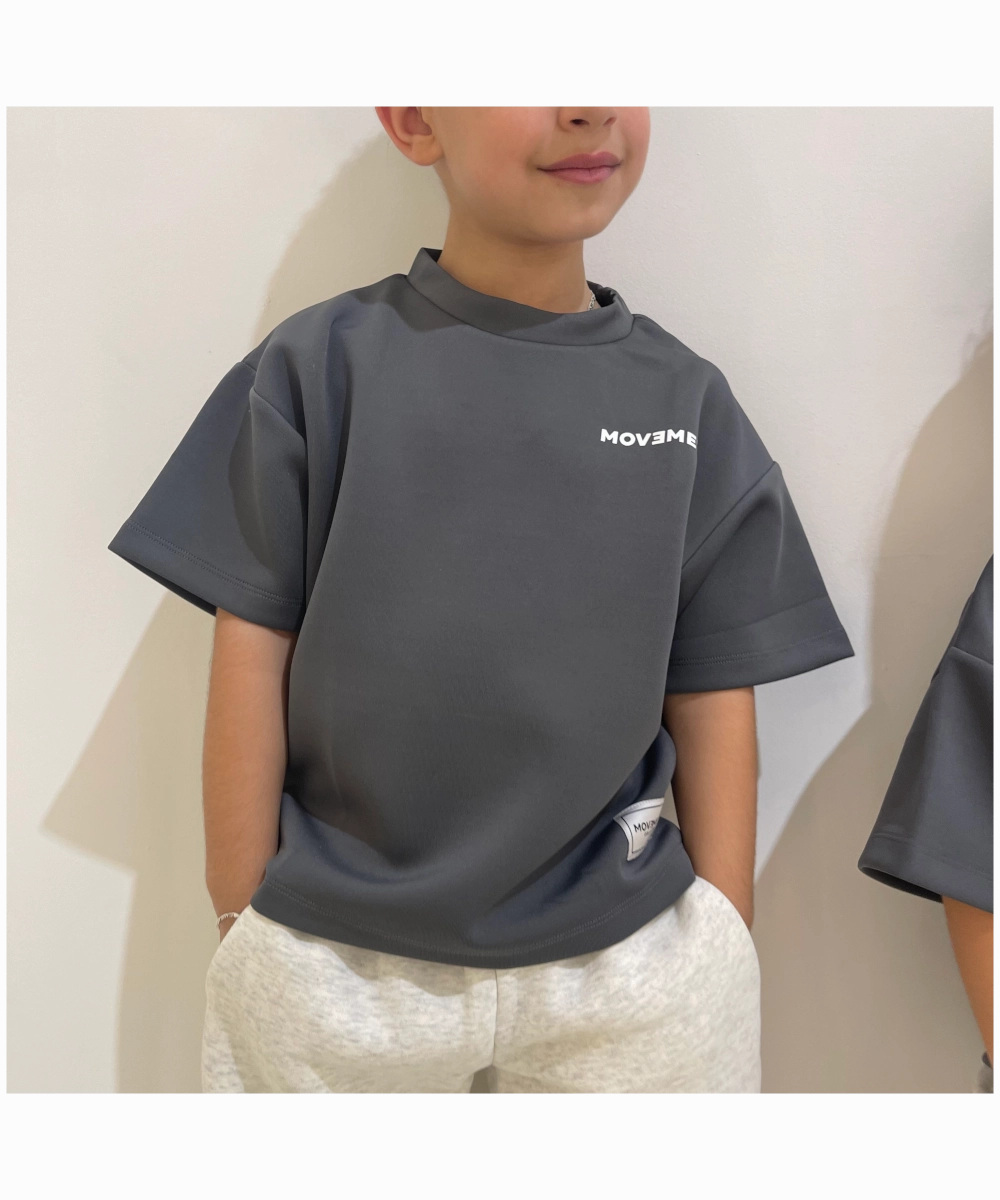 Recycled materials ThermalRegulating Fabric Movement Collection Essentials Tee (Charcoal)