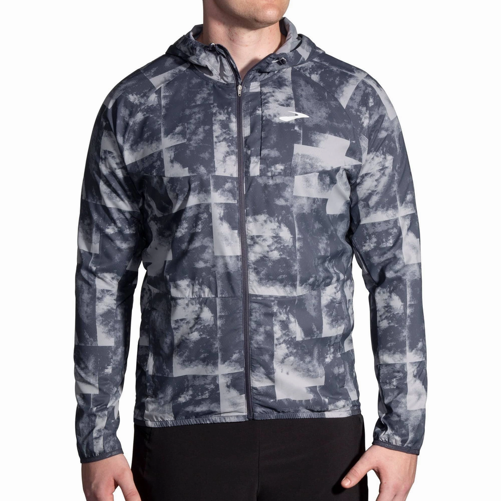 Brooks Canopy Mens Running Jacket - Grey Premium Jacket