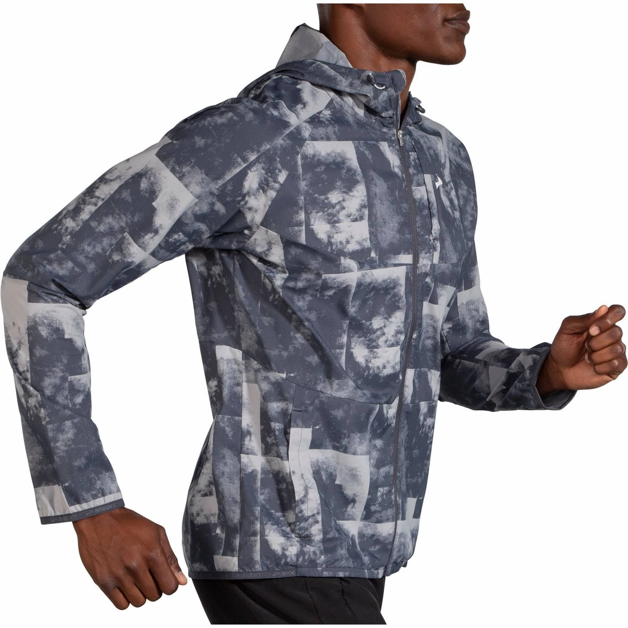 Journal Brooks Canopy Mens Running Jacket - Grey