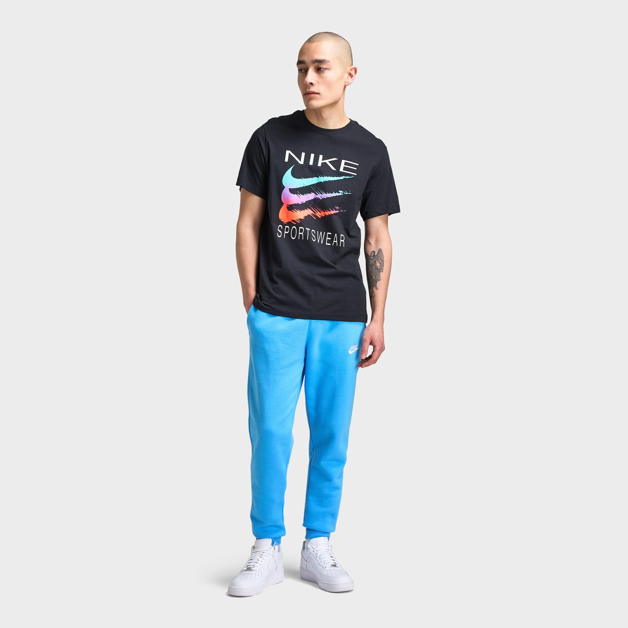 Nike Sportswear Swoosh T-shirt / Black Travel Comfort