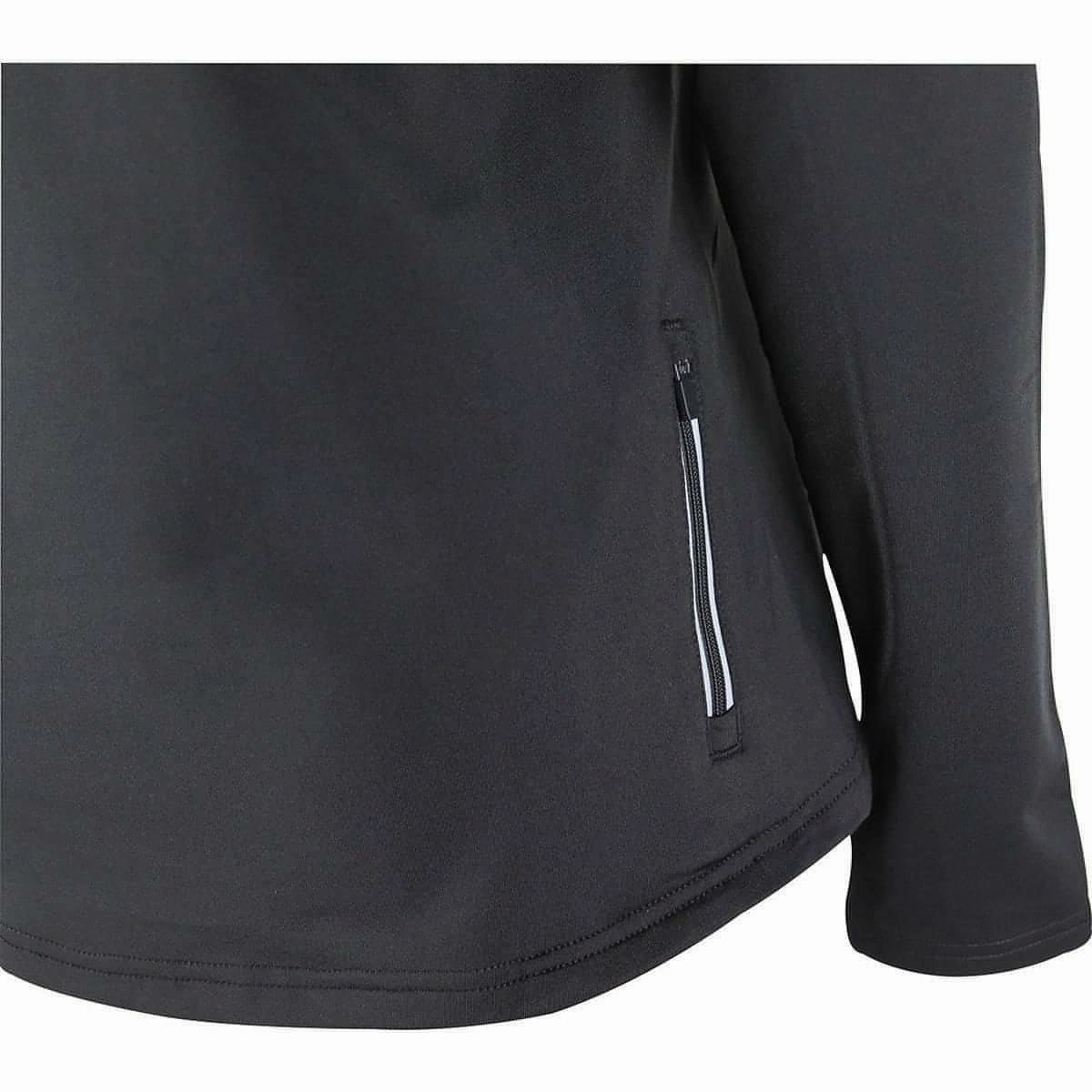 Bus stop More Mile Vancouver Half Zip Long Sleeve Womens Running Top - Black