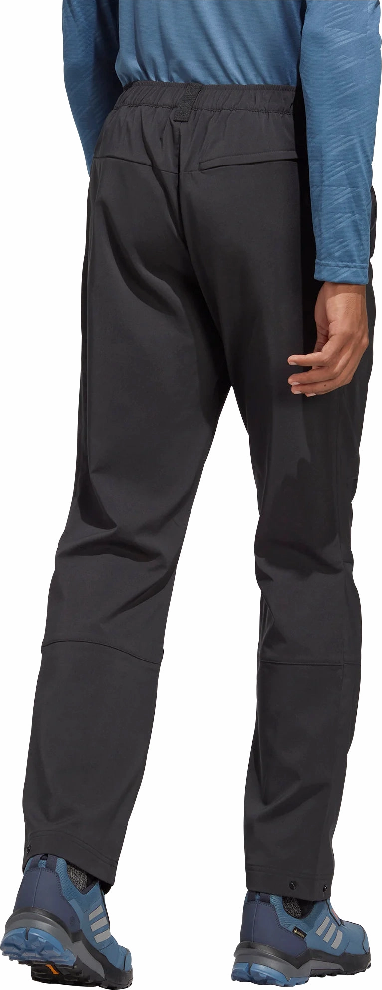 adidas Terrex Multi Woven Mens Walking Pants - Black Soft Fleece Lining Windproof Thermal Shell