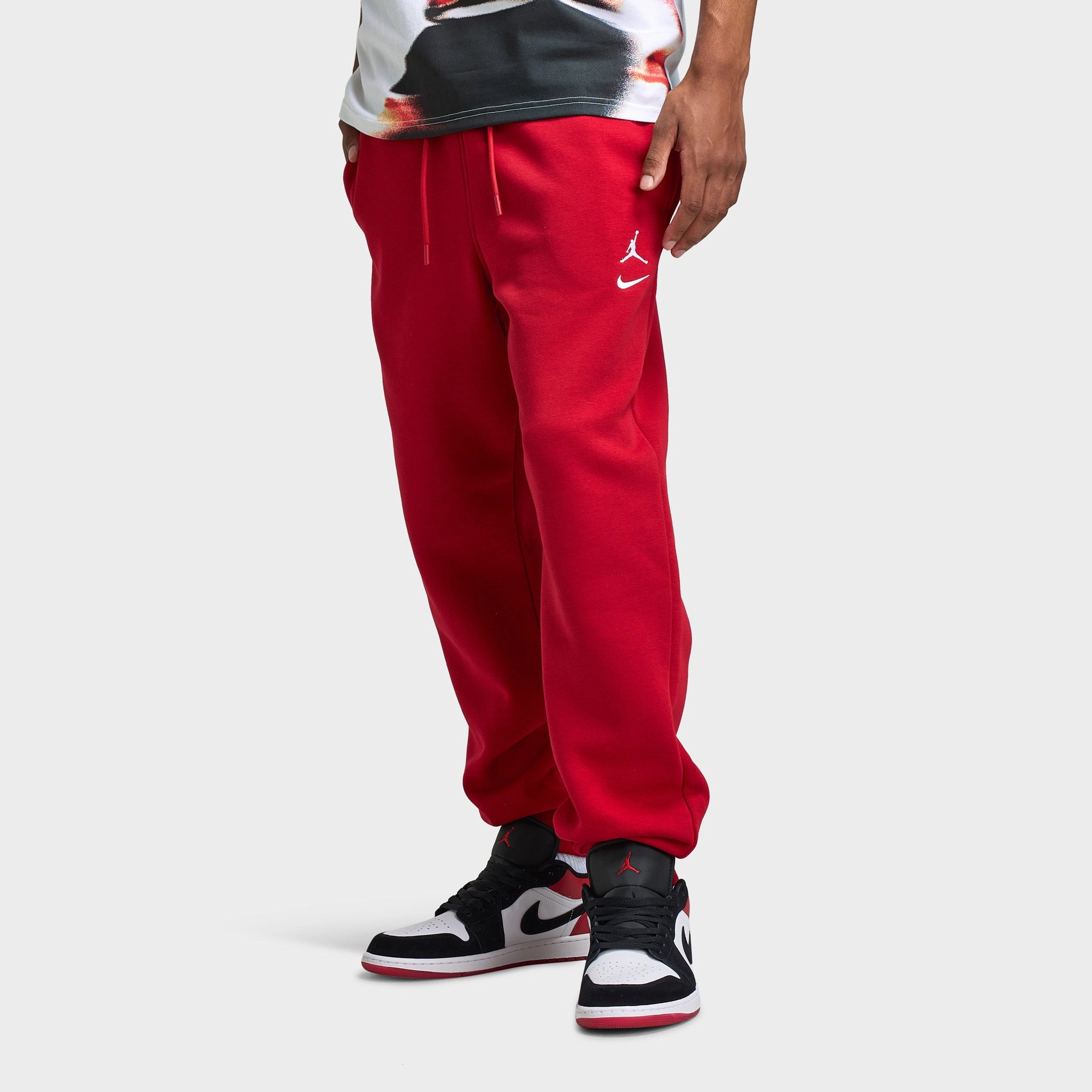 Jordan Brooklyn Varsity Fleece Joggers Red / White Sustainable diverse