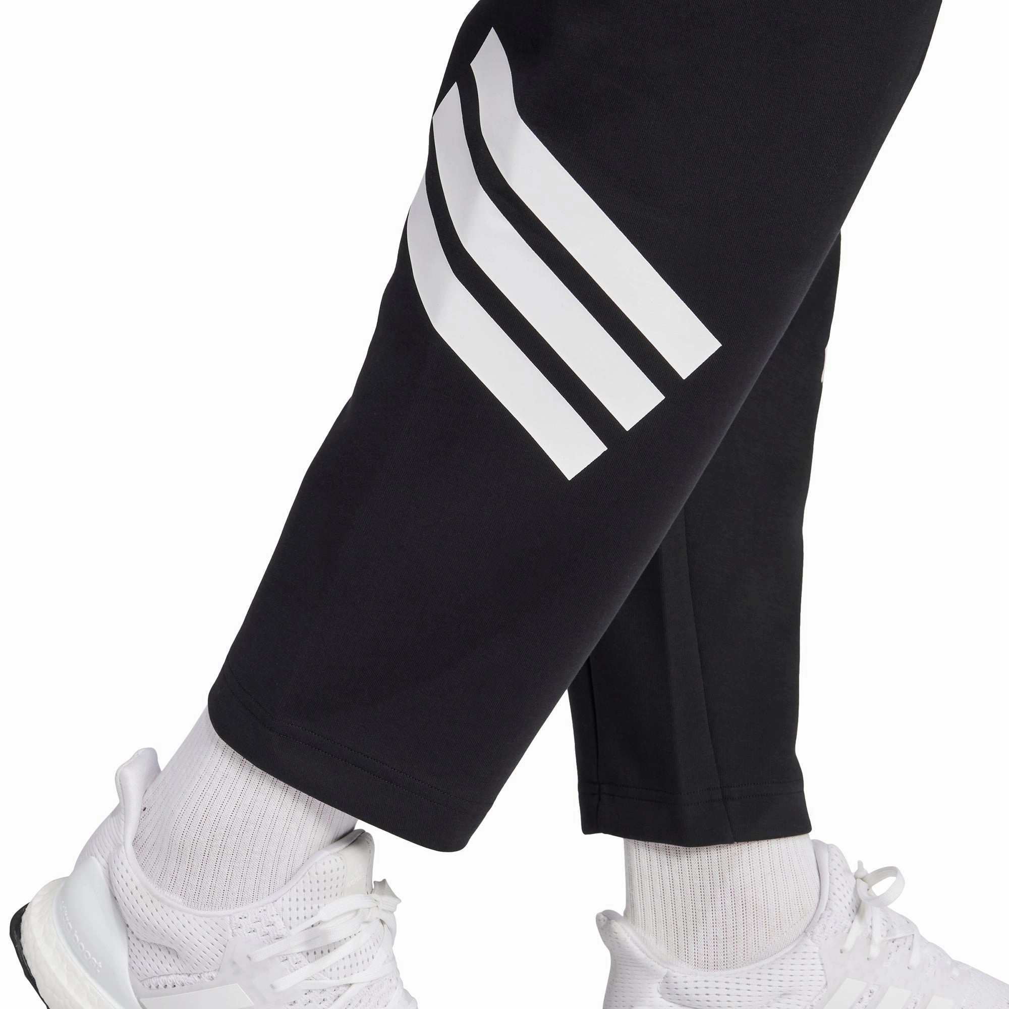 Organic Cotton Certification adidas Future Icons 3 Stripes Mens Training pants - Black