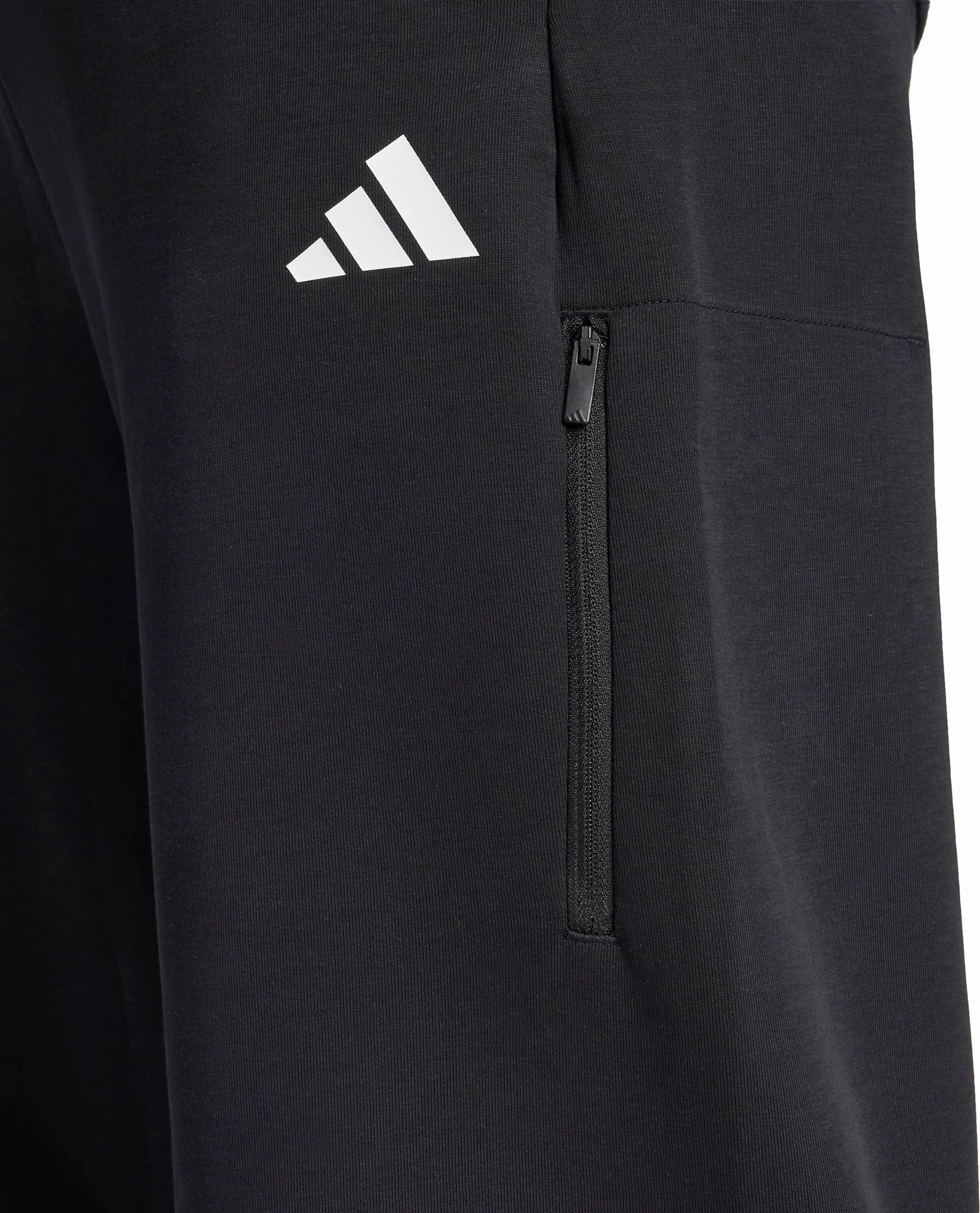 adidas Future Icons 3 Stripes Mens Training pants - Black QuickReleaseFastener Date Vibe