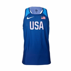 FrenchTerryTexture DurableBlend Nike USA Women's Team Distance Singlet