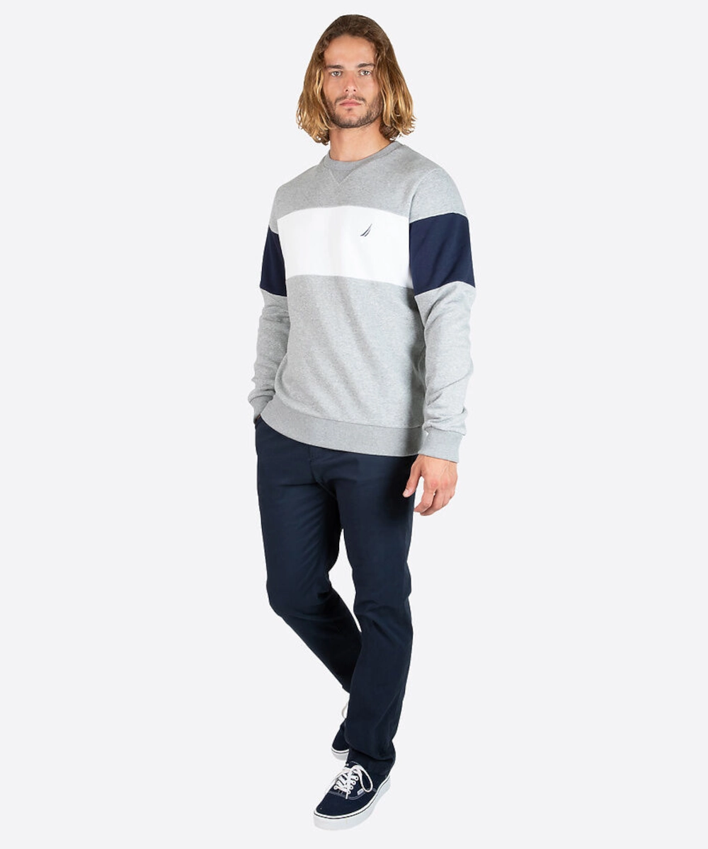 ReflectiveTrims Road Look Nautica Falcon Sweatshirt (Grey Marl)