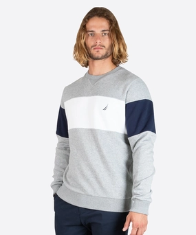 VentilatedMesh Zoom Proper Nautica Falcon Sweatshirt (Grey Marl)
