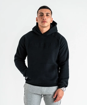Warm Fit UNDRGROUND Embossed Hoodie (Black)