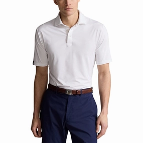 RLX Ralph Lauren Classic Fit Performance Golf Polo Shirt - Ceramic White Quick Dry Material Moisture Wicking Fabric