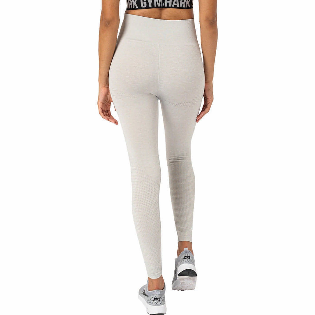 Gymshark Vital Seamless Womens Long Training Tights - Grey Urban Flow