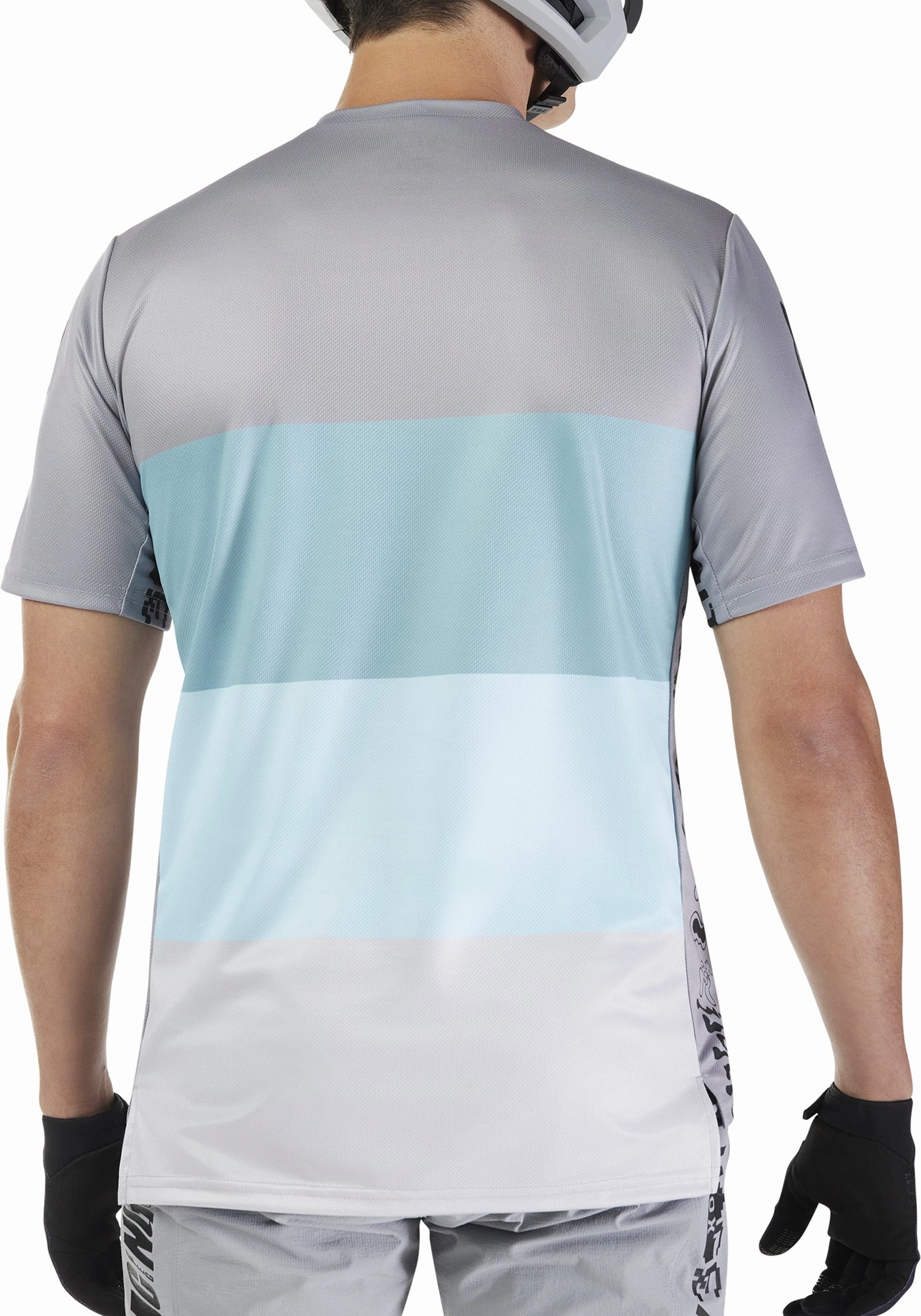OdorResistantFabric FlexEnhancingPanels Fox Ranger Grid Short Sleeve Mens Cycling Jersey - Grey