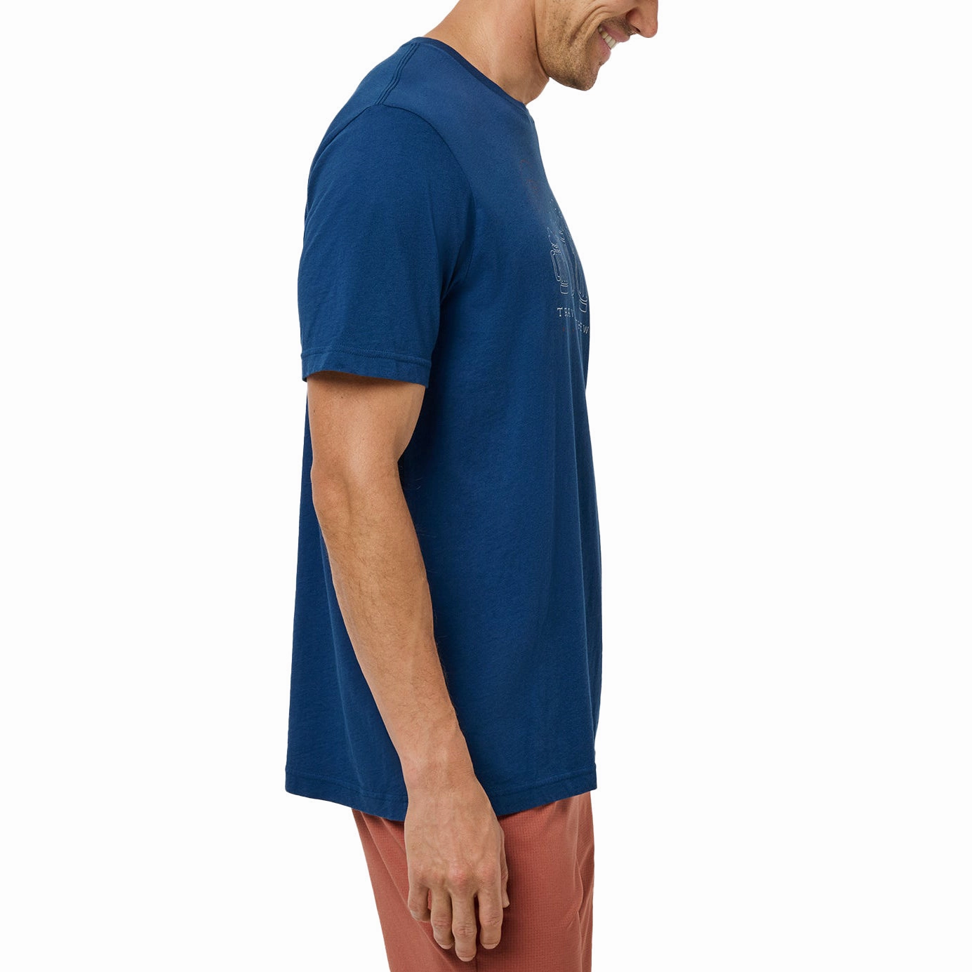 Travis Mathew Beerly Beloved Golf Tee - Titan Trendy Casual Mesh Lined Back