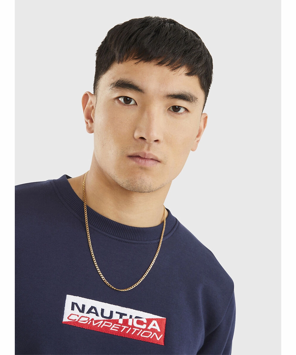 Nautica Competition Antao Sweatshirt (Dark Navy) AntiBacterialTreatment LowMaintenance