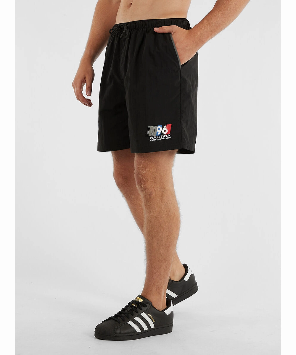 Nautica Competition Garret 6?? Swim Shorts (Black) StretchableFabric