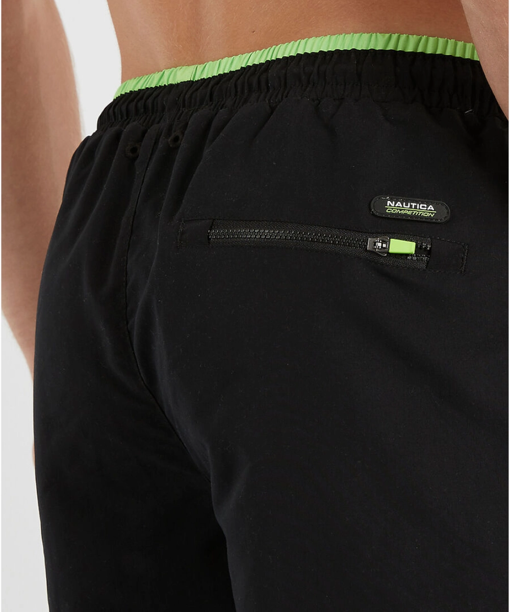 Nautica Competition Haida 6?? Swim Short (Black) Youth Glow