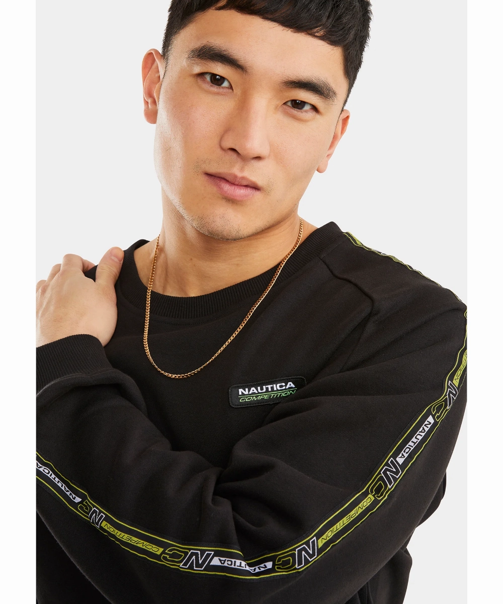Nautica Competition Obi Sweatshirt (Black) Smooth Yarn Next Core