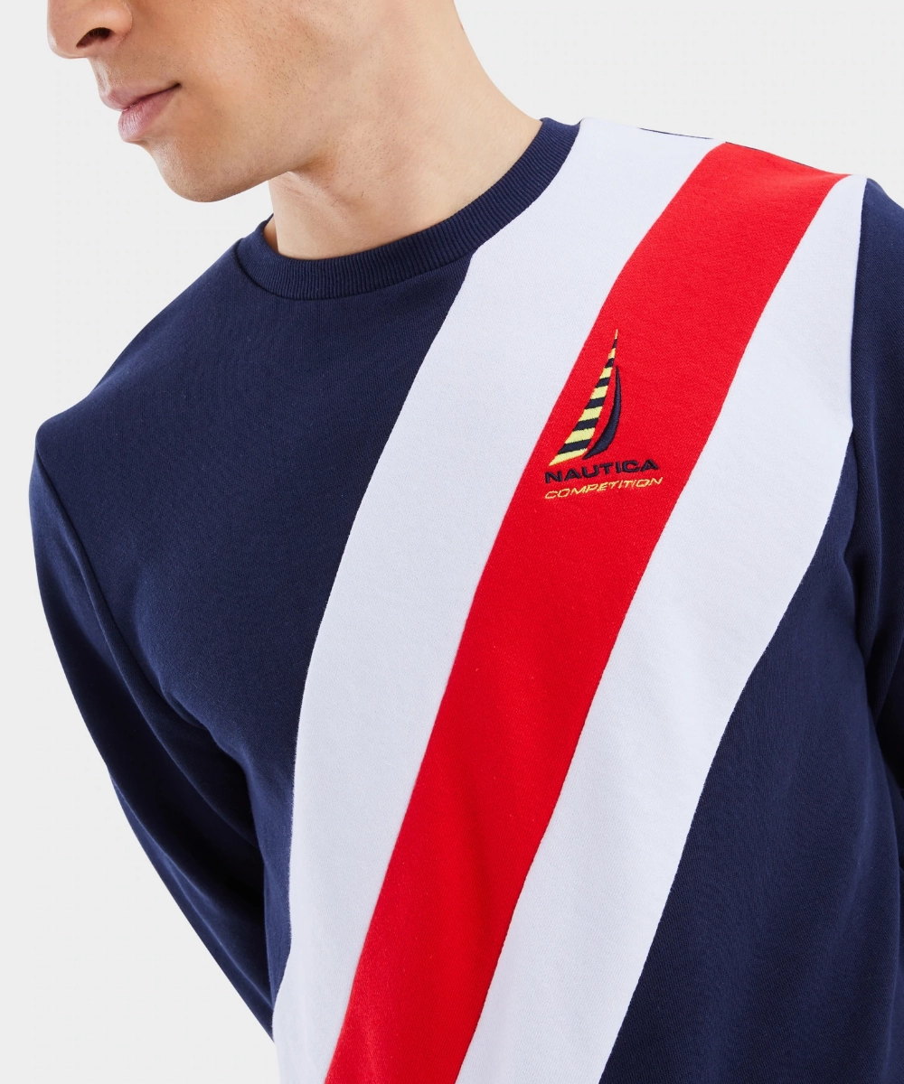 FoldableDesign Nautica Competition Saddle Sweatshirt (Navy)