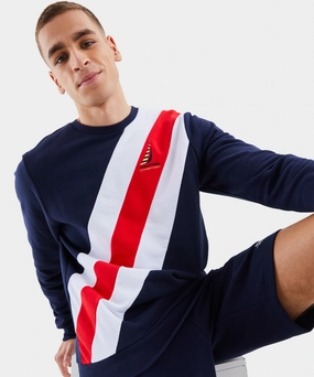Nautica Competition Saddle Sweatshirt (Navy) Elite Vibe
