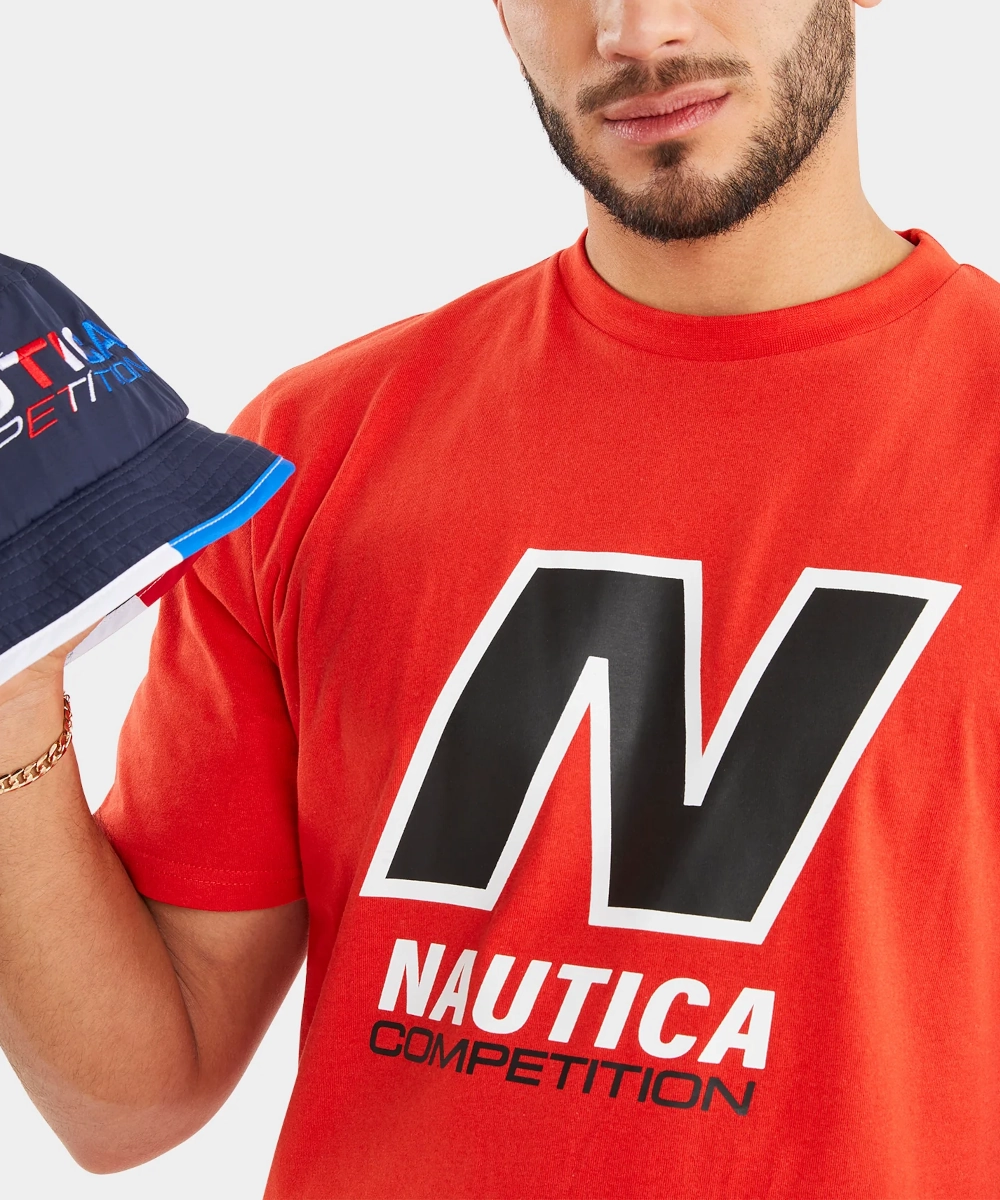 Nautica Competition Wessix Tee (Tartan Red) AntiSnagFabric