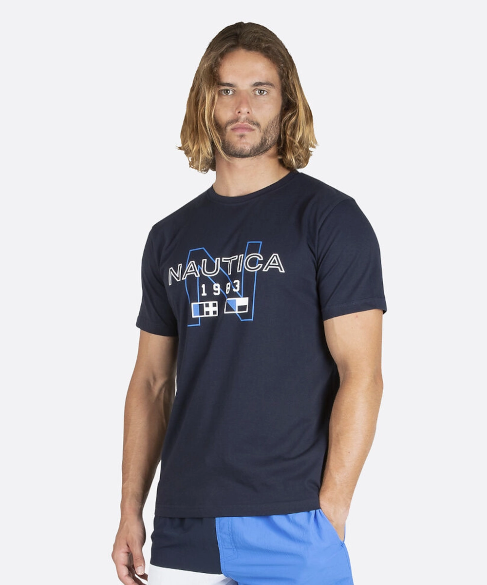 Nautica Kaden Tee (Dark Navy) Reinforced Stress Points