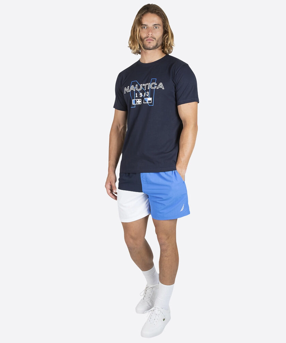 Carnival Look SweatAbsorbingTexture Nautica Kaden Tee (Dark Navy)