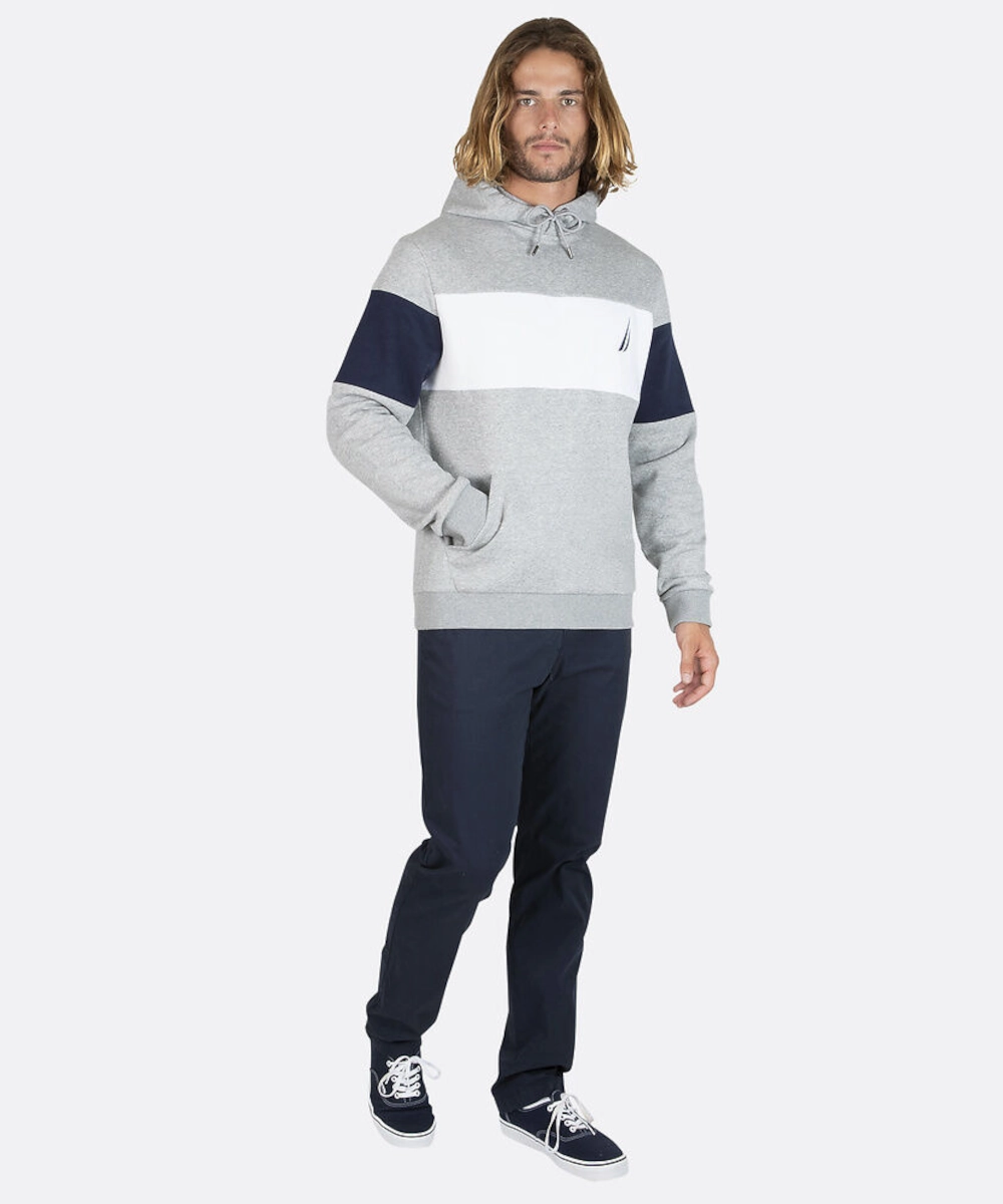 Reinforced Knees FlexibleMaterial Nautica Kash Po Hoodie (Grey Marl)