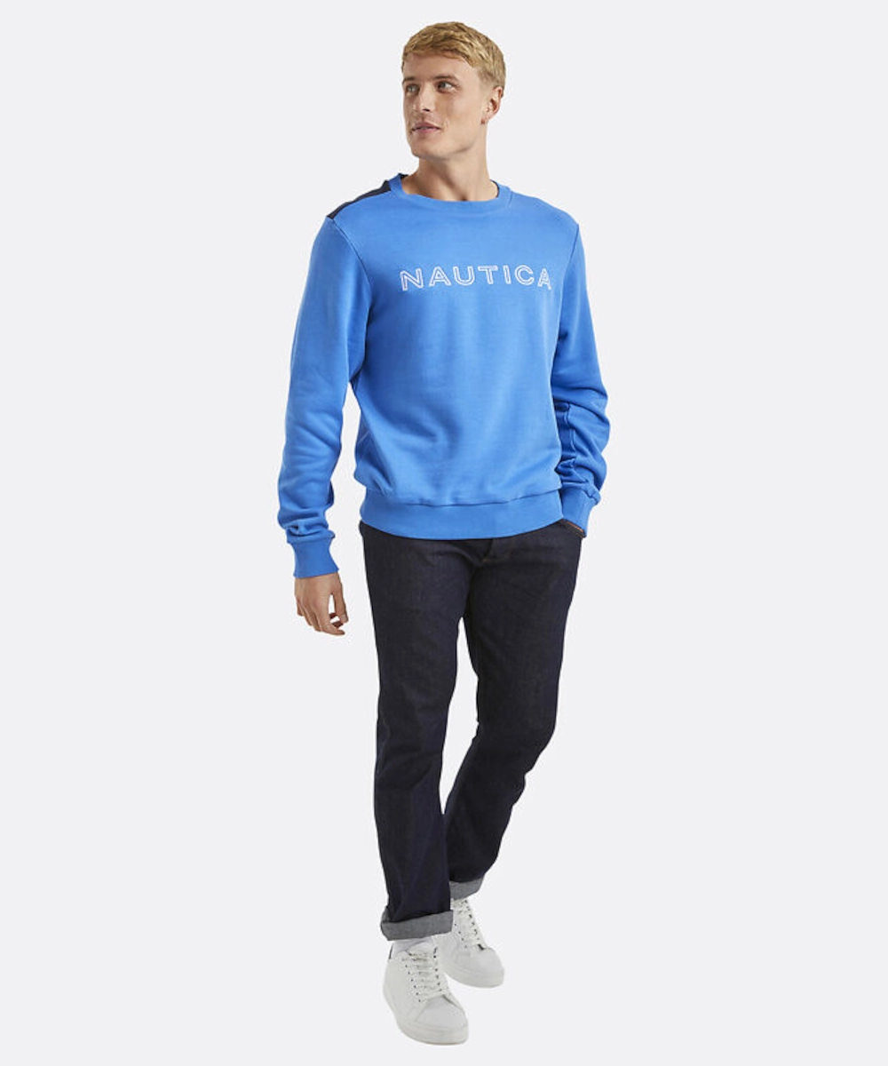 Mature Charm Photo Fit Nautica Madden Sweatshirt (Blue)