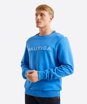 Nautica Madden Sweatshirt (Blue) Seamless construction TagFreeDesign