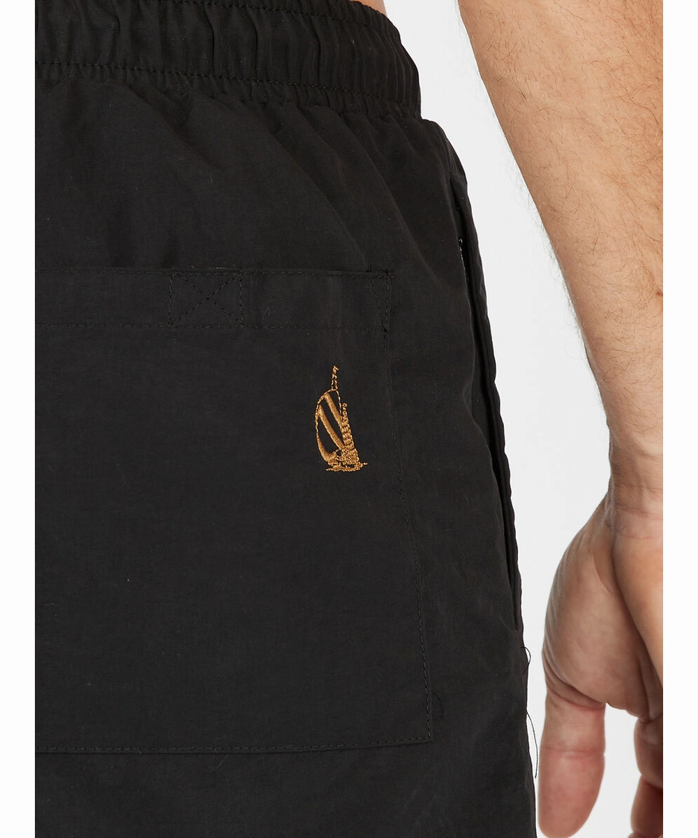 Nautica Sadler 5" Swim Shorts (Black) Seamless Design Island Vibe