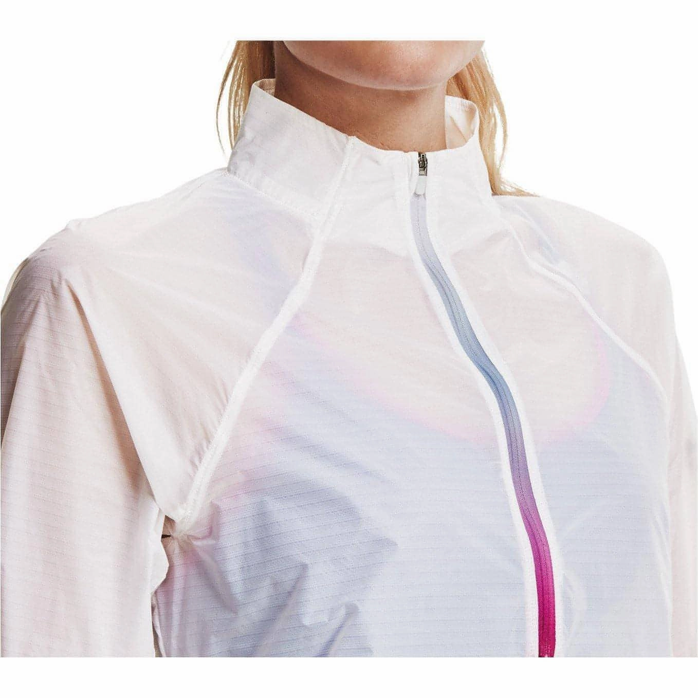 Danger Under Armour Impasse Flight Half Zip Womens Running Jacket - White