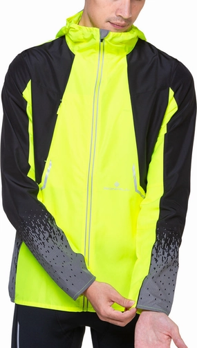 Ronhill Tech Reflect Mens Running Jacket - Yellow Breathable Layer