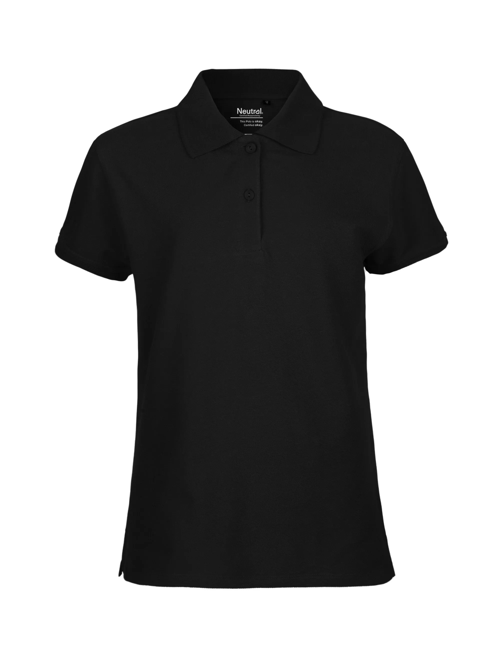 Calm Wave Neutral Ladies Classic Polo | BLACK