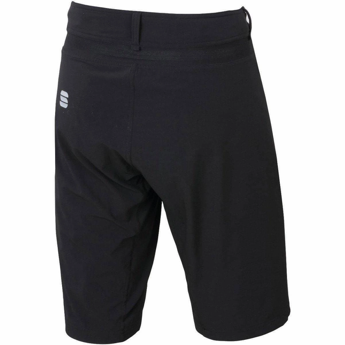 Sportful Giara Overshort Mens Cycling Shorts - Black Resort Wear wide-leg fit