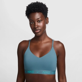 Nike Women's Indy Light Support Padded Adjustable Sports Bra Solid Flatlock stitching seams