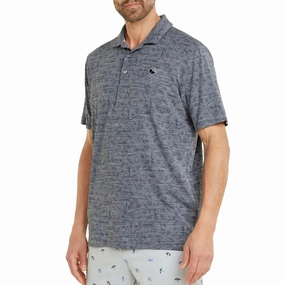 DoubleLayered Fabric Oversized Silhouette Puma Arnold Palmer Cloudspun King Golf Polo - Navy Blazer Heather