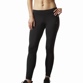 adidas Response Womens Long Running Tights - Black ZeroDistraction Tagless Design