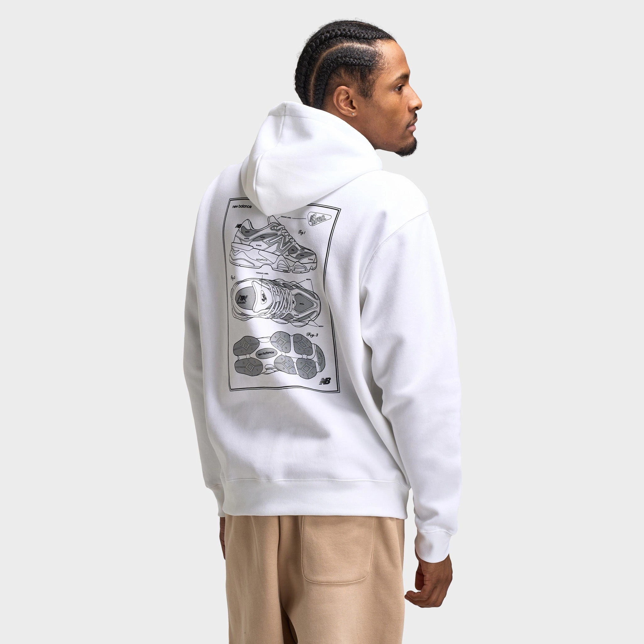 InterchangeablePanels New Balance 9060 Hoodie / White