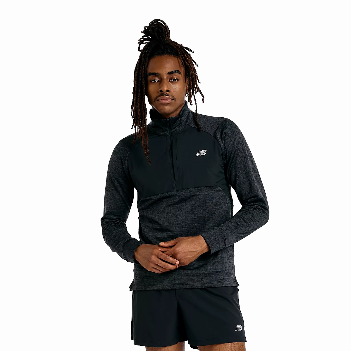 New Balance Athletics Heat Grid 1/2 Zip Fade Resistant Dye Method Winter Layering Piece